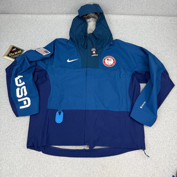 NIKE ACG Gore-Tex USA Paralympic Olympic Team Jacket Men's XL Blue DD8849-492 - Picture 1 of 4